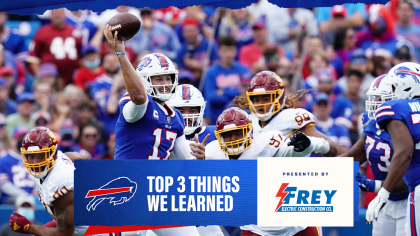 Allen and the Bills are back on track and want to keep rolling at