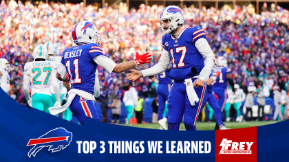 Top 3 Things We Learned from Bills vs. Dolphins