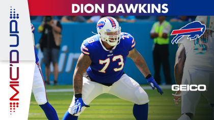 Buffalo Bills NFL Dion Dawkins On-Field Sideline Logo