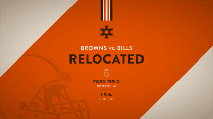 Bills vs. Browns being moved to Ford Field in Detroit due to snowstorm 