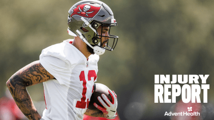 Injuries: Mike Evans (illness) listed as questionable