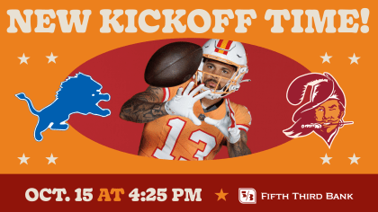 Tampa Bay Buccaneers vs. Detroit Lions - Week 6 'Creamsicle' Game vs. Lions  Flexed to 4:25pm on FOX
