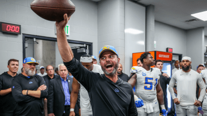 Brandon Staley Locker Room Victory Speech vs Titans