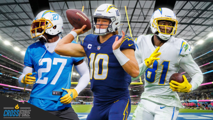 Las Vegas, Nevada, USA. 4th Feb, 2022. Los Angeles Chargers quarterback Justin  Herbert (10) during the AFC Pro Bowl Practice at Las Vegas Ballpark in Las  Vegas, Nevada. Darren Lee/CSM/Alamy Live News