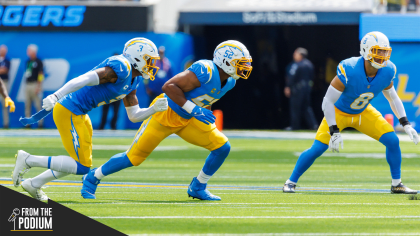 Los Angeles Chargers wide receiver Tyrell Williams (16) in action during an  NFL football game against the Cleveland Browns, Sunday, Oct. 14, 2018, in  Cleveland. The Chargers won 38-14. (AP Photo/David Richard