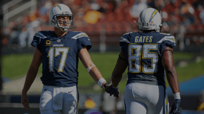 Los Angeles Chargers - 77 days until kickoff Philip Rivers and Antonio  Gates have combined for 77 touchdowns, more than any other QB-TE  combination in NFL history. #RECHARGED