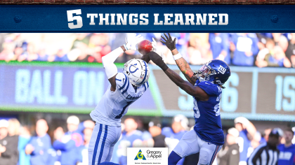 5 Things Learned, Colts vs. Giants Week 17