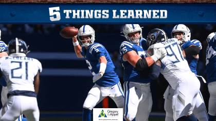 Colts fumble away multiple chances in loss to Titans, Colts