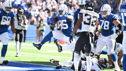 Indianapolis Colts running back Deon Jackson (35) in action