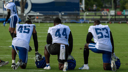 Indianapolis Colts linebacker E.J. Speed (45) in action against