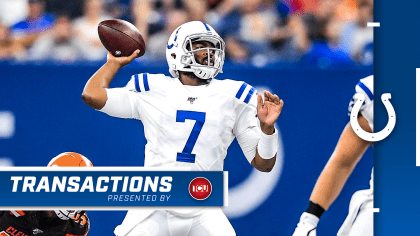 Indianapolis Colts quarterback Jacoby Brissett warms up on December News  Photo - Getty Images