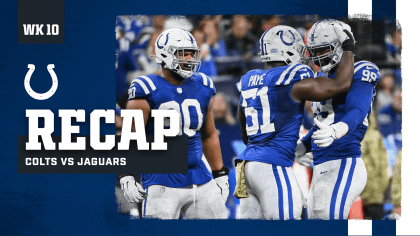 Jacksonville Jaguars at Indianapolis Colts 2021 REG 10 - Game Center