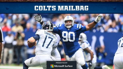 August 24, 2019: Indianapolis Colts linebacker Ben Banogu (52) and Chicago  Bears offensive lineman T.J. Clemmings (79) battle at the line of scrimmage  during NFL football preseason game action between the Chicago