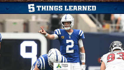 Colts defeat Texans, 31-20: Everything we know from Week 2