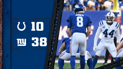 New York Giants 38 - Indianapolis Colts 10 - Big Blue Interactive