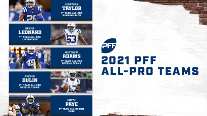 Jonathan Taylor, Darius Leonard, Matthew Adams, Ashton Dulin Named To PFF's  2021 All-Pro Team