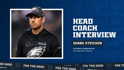 Colts Interview Philadelphia Eagles Offensive Coordinator Shane Steichen  For Head Coach Position