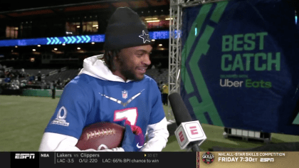 Check out Trevon Diggs' winning catches at the Pro Bowl Skills