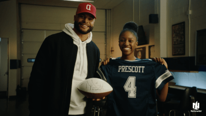 Dallas Cowboys quarterback Dak Prescott showcases epic cowboy hat