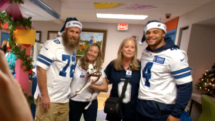 Dallas Morning News: 'It's a special thing' - Dallas Cowboys players make  holiday visits to four local children's hospitals