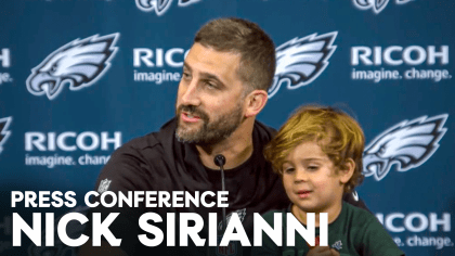 John Clark on X: Nick Sirianni rockin the Jalen Hurts shirt for the start  of training camp  / X