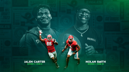 2023 NFL Draft: Eagles reunite Jalen Carter, Kelee Ringo, Nolan