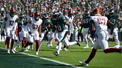 Jake Elliott drills a 54-yard field goal in overtime to give the Eagles the  win over the Commanders, NFL Highlights