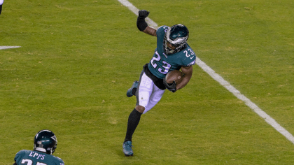 CJ Gardner-Johnson in Action Philadelphia Eagles Autographed 8 x 10  Framed Football Photo