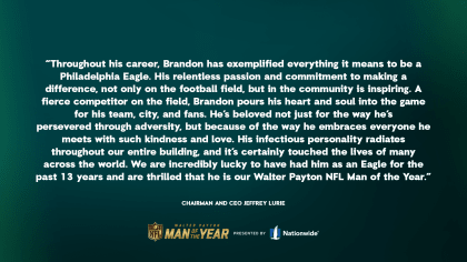 Philadelphia Eagles - Congratulations to our Nationwide Walter Payton Man  of the Year nominee, Brandon Graham! #FlyEaglesFly