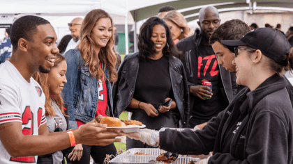 Thousands tailgate before Falcons' NFL Playoff game