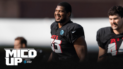 Teez Tabor is mic'd up in Mercedes-Benz Stadium, AT&T Training Camp