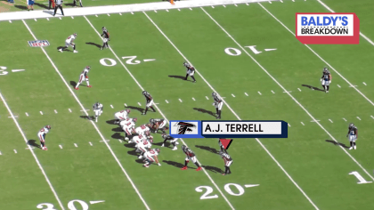 A.J. Terrell is mic'd up in big defensive showing against the Carolina  Panthers