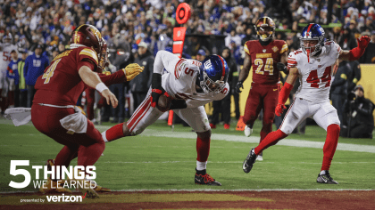 Giants-Commanders final score: Giants get critical victory, 20-12