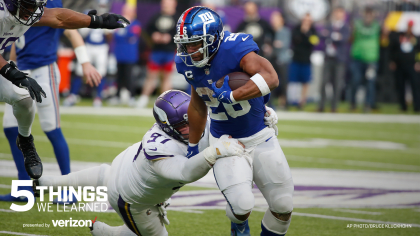 NY Giants: 5 takeaways after Sunday's 28-10 loss to the Vikings