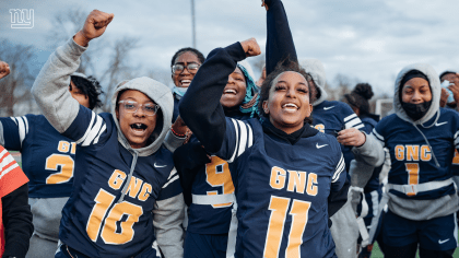 Women's Flag Football exhibition game held at halftime of Giants