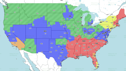 NFL Week 13 TV distribution map: Don't expect to see Lions vs. Jaguars out  of market - Pride Of Detroit