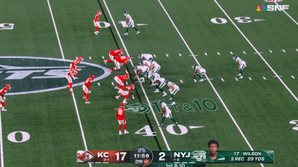 Highlight  Jets Defense Collapses the Pocket to Sack Patrick Mahomes