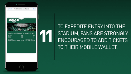 Mobile Ticket Information for Jets Games at MetLife Stadium