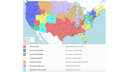 Lions vs. Packers Week 9 TV distribution map - Pride Of Detroit