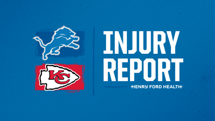 Lions vs. Falcons Injury Report — Week 3