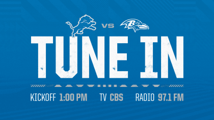 Ravens vs. Lions: How to watch, listen, and stream