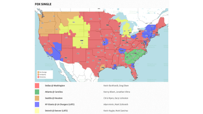 NFL TV Schedule Week 14: Coverage Maps for All CBS and FOX NFL