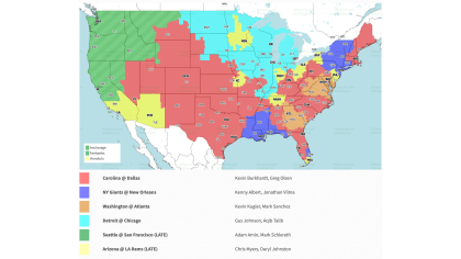 Lions vs. Bears Week 10 NFL TV distribution map: Small audience for NFC  North bout - Pride Of Detroit