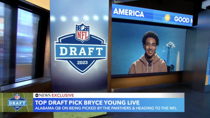 Bryce Young appears on Good Morning America on Friday