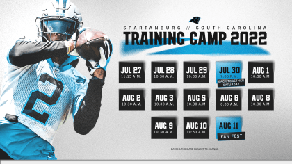 Panthers announce 2022 training camp dates