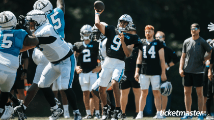 Carolina Panthers arrive at training camp in Spartanburg