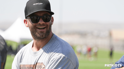 Julian Edelman attends Patriots-Raiders joint practice in awesome