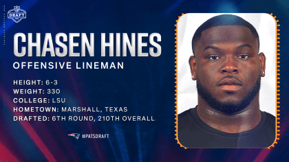 2022 Patriots draft choice Chasen Hines reportedly joins Dolphins