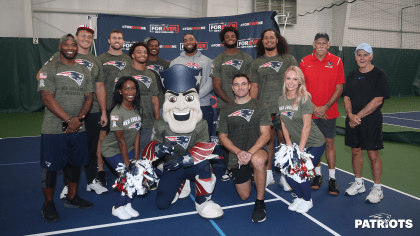 New England Patriots safety Brenden Schooler (41) wears a Salute