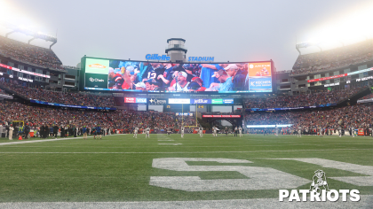 Patriots reveal Gillette Stadium field design for throwback weekend – NBC  Sports Boston